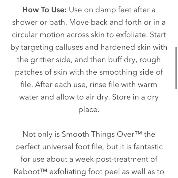 Barefoot Scientist Smooth Things Over Foot File NIP NEVER OPENED Aqua blue - Picture 5 of 9